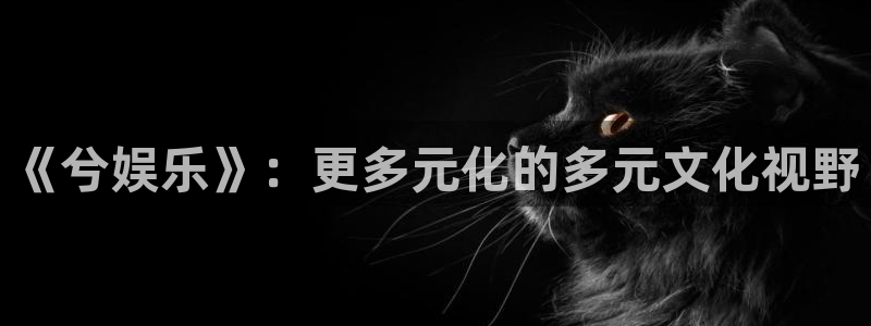 AB娱乐：《兮娱乐》：更多元化的多元文化视野
