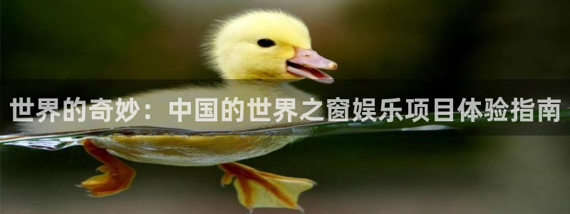AB娱乐：世界的奇妙：中国的世界之窗娱乐项目体验指南